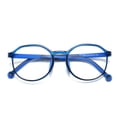 thumbnail image 1 of 2231 Gafas TR90 para niños, gafas planas para hombres y mujeres, gafas redondas con montura de ojo de gato para niños, 1 of 4