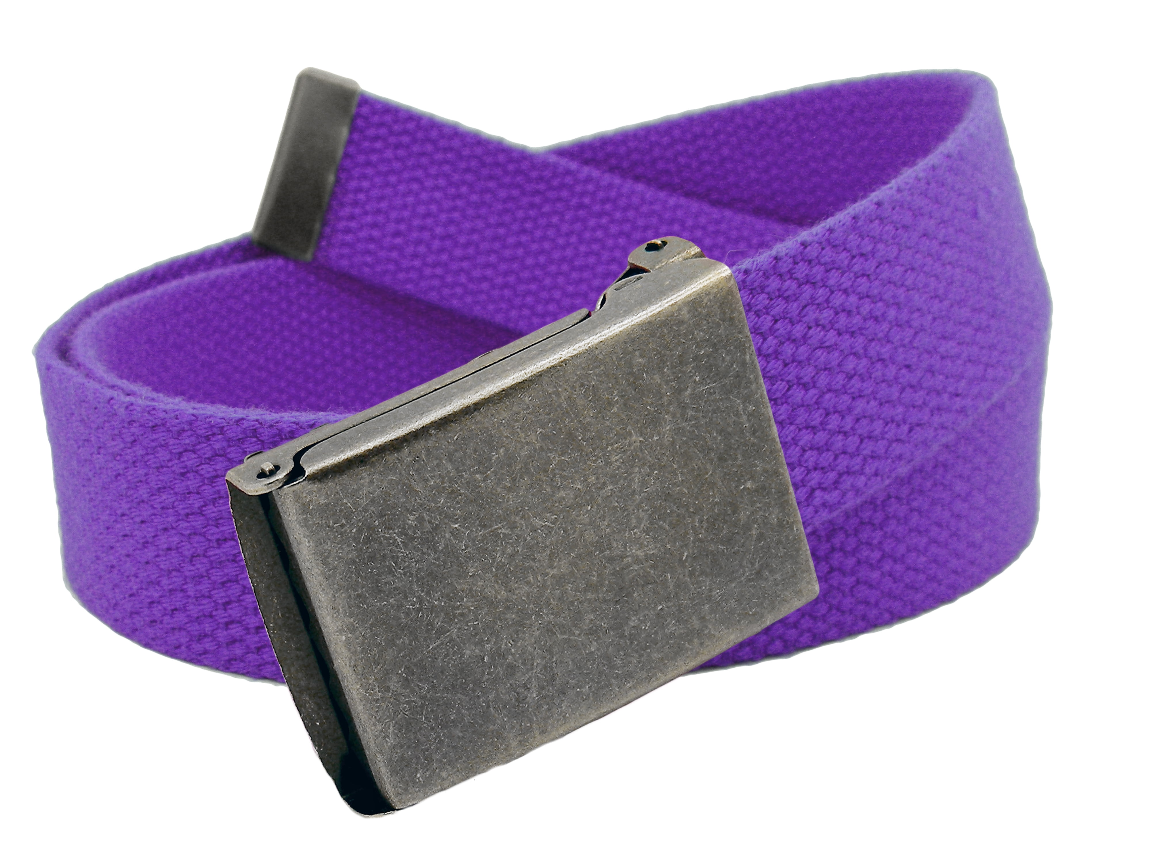 Build A Belt Men's Distressed Silver Flip Top Military Belt Buckle