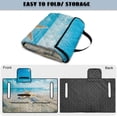 thumbnail image 5 of COEQINE Golf Cart Seat Covers/Seat Towel Fit for EZGO Yamaha Club Car, Lightweight Seat Cushions Accessories Compact Bag-Style Folding, 51.2x30.3 Inch, Blue Beach Starfish Seashell, 5 of 8