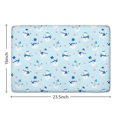 thumbnail image 5 of Light Blue Christmas Snowman Flannel Non Slip Door Rugs,Washable Door Mats Indoor,Decorative Door Mats,Dirt-Resistant and Absorbent Doormat for Entrance,Bedroom,Kitchen,Bathroom,23.5"x16", 5 of 5