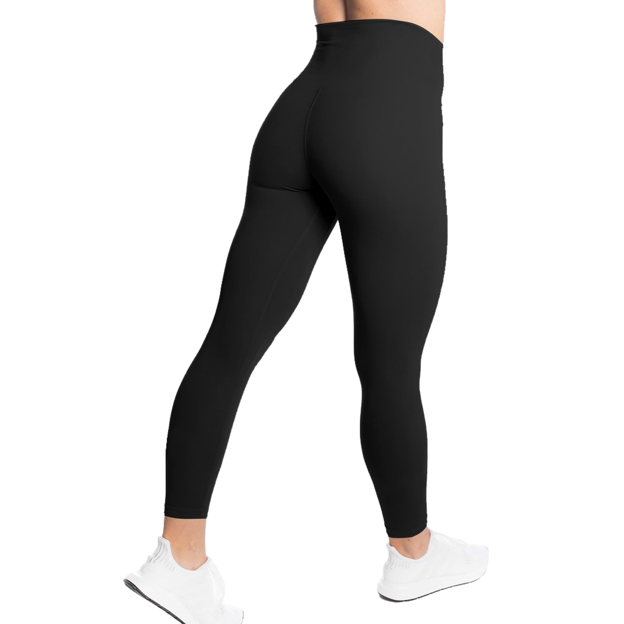 Yoga Pants Women Workout Sport High Waisted Legging Fitness Seamless Tights Workout Activewear For Running, Gym and Kicking, Black-S
