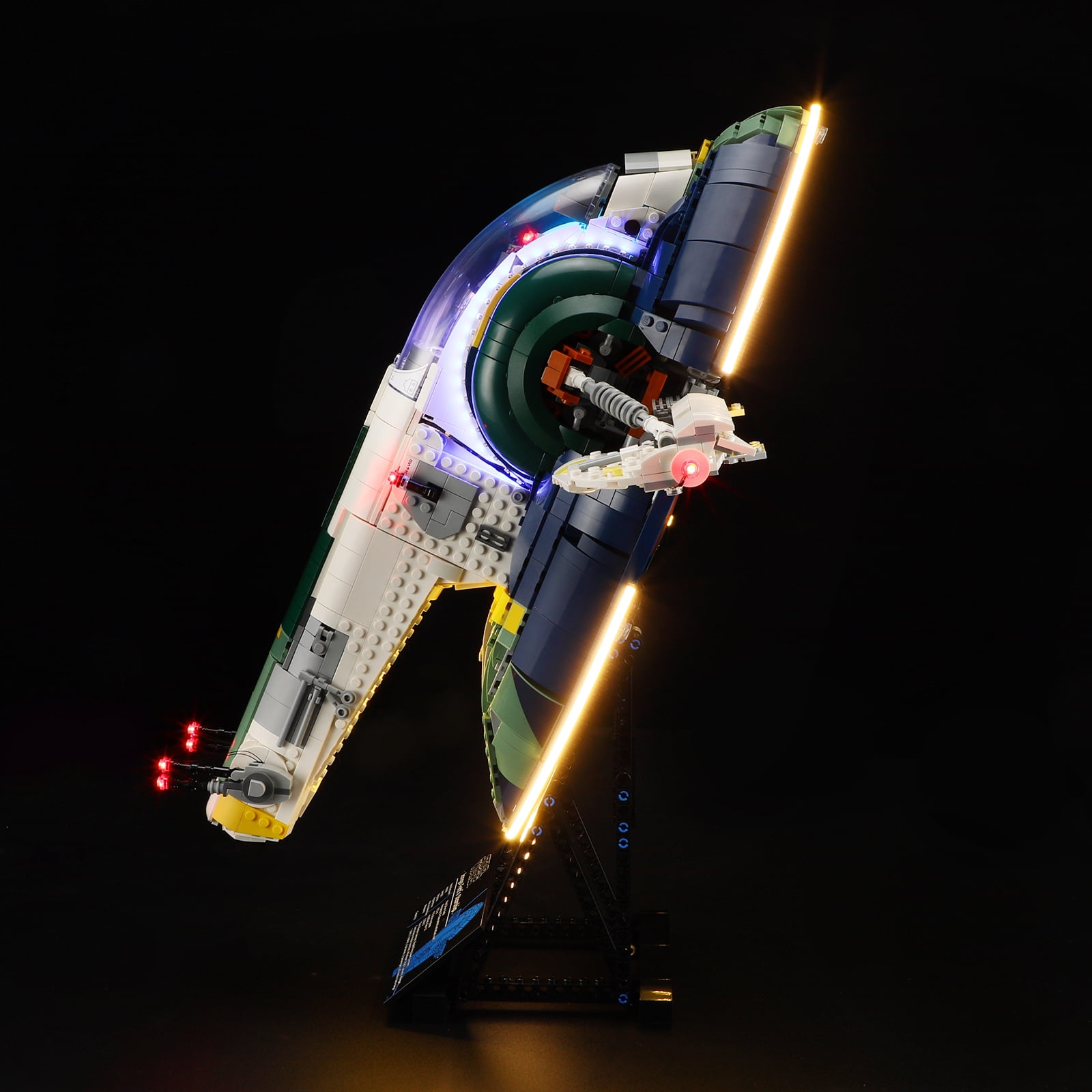 QC Ltbrcik Led Light Kit Lighting Set For Lego 75409 Jango Fett Starship Stars Wars Movie Building Blocks Without Lego Set