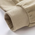 thumbnail image 4 of Mens Fall Sweatshirts Fashion Loose Turtleneck Solid Color Polar Fleece Hoodless Mens Workout Clothing,Khaki,XL, 4 of 8