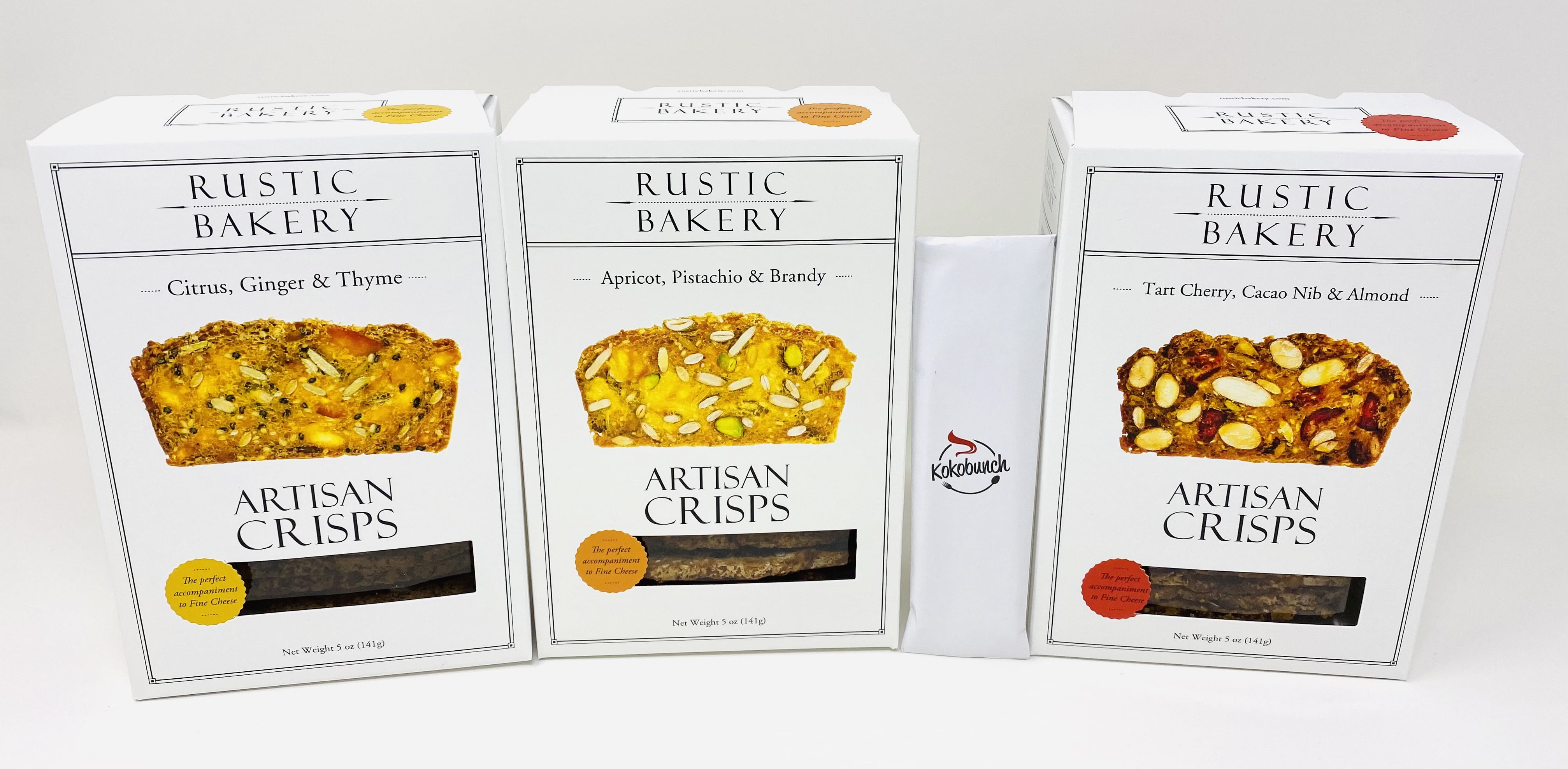 Rustic Bakery Artisan Crisps Variety Bundle With Kokobunch Kit Citrus