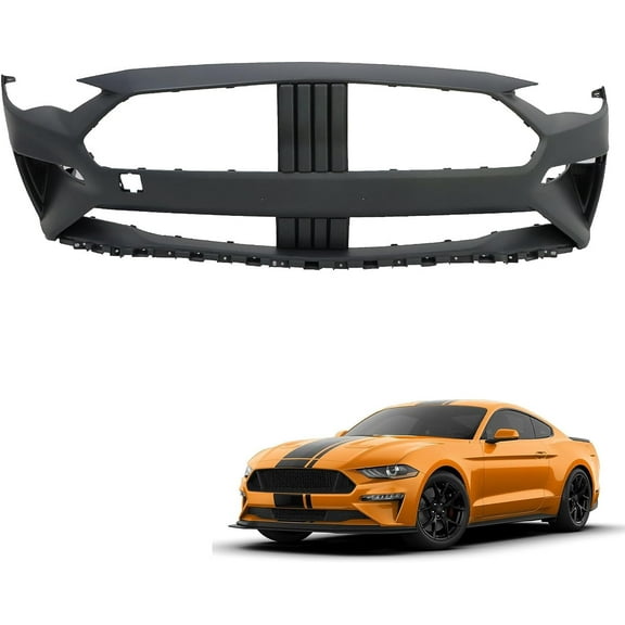 LABLT Front Bumper Cover Primed Plastic Replacement for 2018 2019 Mustang