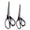 8.5" & 9.5" Forged Black With Grey, variant on JubileeYarn Forged Titanium Fabric Shears - 8.5" Black w/Red - 1 Scissor