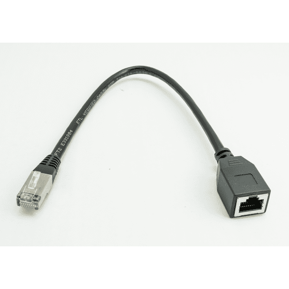 RJ-45 1ft Ext. Cable, 1 Foot Long with Shield Connected End to End - 3 cable package