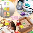thumbnail image 4 of Casewin 8 Pads Lined Pop up Sticky Notes 3x3 Inch Refills Colored Self Stick Post Notes with Lines in 8 Bright Colors Cute Adhesive Ruled Memo Pads Easy to Clean Removal, 100 Sheets/pad, 4 of 7