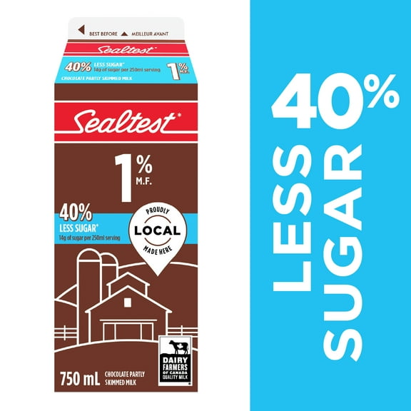 Sealtest Sugar Reduced Chocolate 1% Milk
