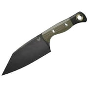 Benchmade Carbon Steel Blade Custom Station Kitchen Knife with Black G10 Handle (OD and Black)