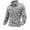 Light Gray, variant on Men's Casual Loose Solid Color Shirt Jacket - Lapel Long-sleeve Button Casual Workwear Jacket, Black, Size L