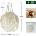 thumbnail image 3 of 2-Pack Reusable Mesh Grocery Bags, 100% Cotton String, Reusable Shopping Bags Long Handle Produce Bags, Fruit & Veggie Storage, 3 of 6