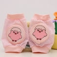 thumbnail image 4 of FELTECHELECTR 3 pares de rodilleras para bebés y niños pequeños, protectores de seguridad para gatear (pollo rosa, mono azul y elefante amarillo), 4 of 6