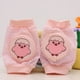 thumbnail image 4 of FELTECHELECTR 3 pares de rodilleras para bebés y niños pequeños, protectores de seguridad para gatear (pollo rosa, mono azul y elefante amarillo), 4 of 6