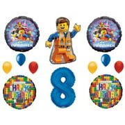 Lego 2 Movie 8th Birthday Party Balloons Decoration Supplies Eighth