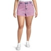Madden NYC Juniors' Plus Size Super High Rise Denim Shorts