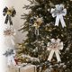 thumbnail image 1 of Fabric bow Christmas pendant glutinous powder multi layer Christmas tree ornaments decoration high end scene layout props,Christmas tree decorations,glutinous powder ornaments,glittering snowflake, 1 of 7