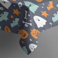 thumbnail image 5 of Evil Pumpkin Ghost Square Table Cover Wrinkle Resistant Washable Happy Halloween Table Covers Table Cloths for Party Picnic Dinner Decor (52x52 Inch), 5 of 6