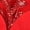 Red, variant on 12 Pack 5.5" Artificial Poinsettia Christmas Tree Ornaments Decorations, Silver