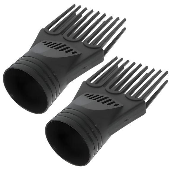 EXLEAF 2 Pcs Hair Dryer Comb Attachment, Universal Blow Dryer Nozzle Concentrator Adapter for Smooth Styling and Salon Use