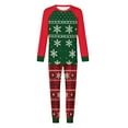 thumbnail image 2 of Uaswgudfs Christmas Family Matching Pajamas Dad’s Set, Snowflake & Plaid Print Long Sleeve Crew Neck Top + Dual Pocket Pants, Festive Holiday Sleepwear for Dad – Walmart Bestseller, 2 of 7