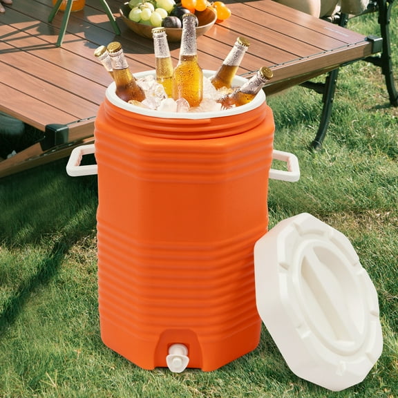 ChicHomey ​​Insulated Beverage Cooler, 4 Gal Large Capacity,12h Heat/48h Cold Retention,220lbs Load Capacity for Party, Outdoor, Restaurant