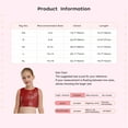 thumbnail image 3 of Miutii Kids Girls Shiny Metallic Shiny Round Neck Hip-hop Jazz Ballet Dance Crop Tank Tops Gymnastics Sports Vest Orange 5-8, 3 of 3
