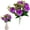 Purple, variant on Artificial Single Rose Stem, Faux Silk Rose Flower For Home Decor And Stage Prop, Lifelike Rose Bouquet For Wedding And Party Decoration