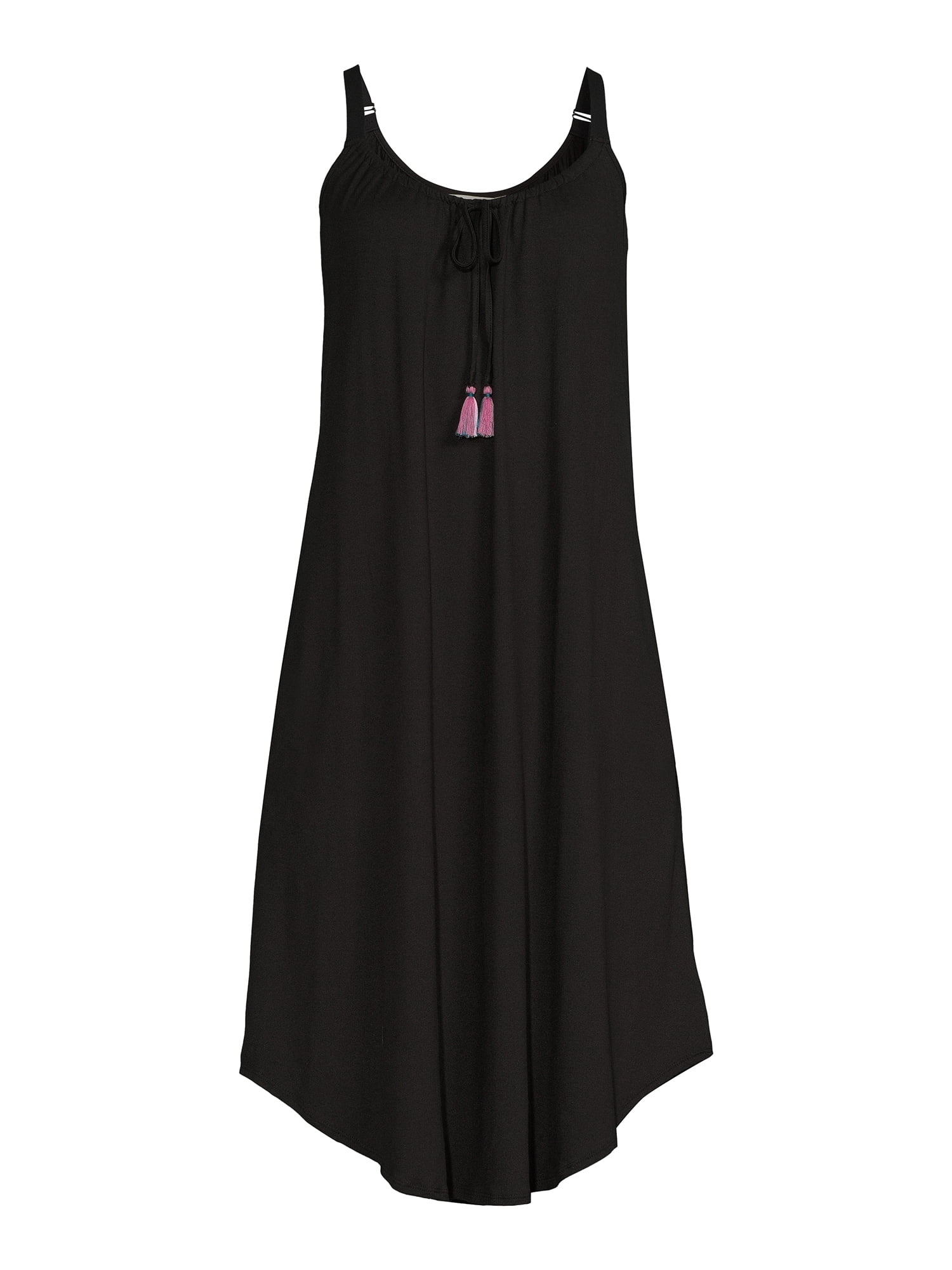 The Pioneer Woman Gathered Neck Knit Sleep Gown with Pockets, Women’s, Sizes S-3X