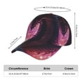 thumbnail image 2 of Sikiie Neon Futuristic Dragon Unisex Vintage Washed Unstructured Baseball Cap Soft Cap Adjustable Unisex Baseball Hat Dad Hat, 2 of 6