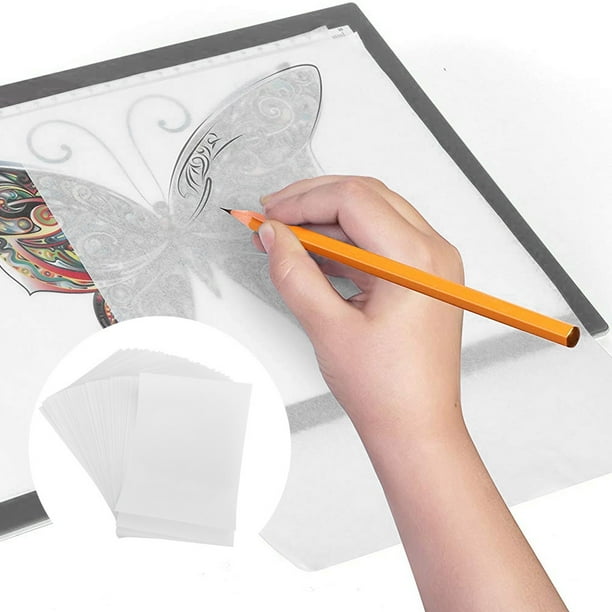 TOPINCN 100 Hojas de Papel de Calco Papel de Calco para Artistas Papel de Calco para Transferencia de Papel de Calco Papel de Calco para Arte Copia Escritura Dibujo Papel ANGGREK Otros