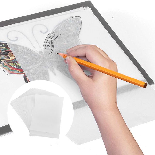 TOPINCN 100 Hojas de Papel de Calco Papel de Calco para Artistas Papel de Calco para Transferencia de Papel de Calco Papel de Calco para Arte Copia Escritura Dibujo Papel ANGGREK Otros
