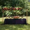 thumbnail image 2 of BalsaCircle Gold 6x8 feet Rectangular Double Frame Metal Freestanding Over The Table Stand Party Wedding Reception Event Decorations, 2 of 8