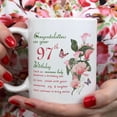 thumbnail image 4 of 97th Birthday Gifts for Women - Congratulations on Your 97th Birthday Awesome Lady Mug - 97th Birthday Gifts for Grandma Mom Friend Sister Aunt Coworker - 11oz Coffee Mug, 4 of 6
