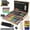 Beige, variant on Bibana 145 Piece Deluxe Art Set, Wooden Art Box & Drawing Kit with Crayons, Oil Pastels, Colored Pencils, Watercolor Cakes, Sketch Pencils, Paint Brush, Sharpener, Eraser, Color Chart