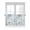 Light Blue, variant on Kitchen Curtains 54 Inches length, Coastal Sage Green Window Treatment Curtain Drapes, Ocean Coral Starfish Shell Modern Decorative Window Curtains for Bedroom Cafe, 52"x54", 2 Panels