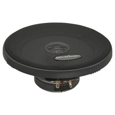 Powerbass - OE Series 6.5in.2-Way Coaxial Speaker with Grey Injection Molded PP and Carbon Fiber Cone - Black