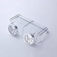 thumbnail image 3 of ULTNICE Bathroom Accessory Silver Metal Shower Basket Suction Cup Wall Organizer 11.8x5.2x3 Inches, 3 of 8