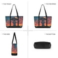 thumbnail image 6 of FORMRS Canvas Laptop Tote Bag for Women with 15.6" Computer Compartments Shoulder Handbag, Astronaut at Dawn, 6 of 7