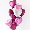 thumbnail image 3 of 18 pulgadas corazón estrella metálico papel de aluminio globo decoración de boda fiesta de cumpleaños globo metal mate corazón estrella helio bola de aire, 3 of 4