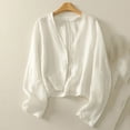 thumbnail image 2 of Chbgutlmr Cardigans pour Femmes Manches Longues Col en V Blouses Ouvertes Protection Solaire Active Extérieure, 2 of 8