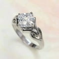 thumbnail image 5 of 2.2Ct Asscher Cut Simulated Diamond Engagement Ring 14K White Gold Plated, 5 of 6