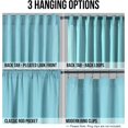 thumbnail image 3 of shiyou-Light Blue Curtains 63 Inch Length for Bedroom, 2 Panels Back Tab Semi Sheer Linen Curtains Farmhouse, Light Filtering Privacy Dusty Blue Curtains Linen Textured, 52 x 63 Inch, Stone Blue, 3 of 4