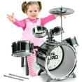 thumbnail image 4 of JUGAAD LIFE Kids Drum Set for Toddler 10-Piece Beginners Jazz Drum Set with Stools, Toys for Boys Girls Aged 3-14 Years Old Beginner Birthday Gift Black, 4 of 7