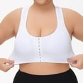 thumbnail image 5 of Everyday Bras for Women Women's Bras Padded Underwire Bra Sports Bra Women Pack Sports Brawls for Women Womens Workout Bras Women Bras plus Size Sexy Scrappy Bra Lift Bras for Women Push up White 5XL, 5 of 6