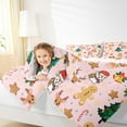 thumbnail image 4 of Castle Fairy Children Gingerbread Man 3-Piece Full Size Comforter Sets,Christmas Tree Bedding Comforter Set,Festival Xmas Lightweight Bedding Sets,Super Cozy Room Decor, 4 of 8