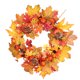 thumbnail image 3 of Guirnalda de puerta artificial de Halloween, cono de pino de calabaza, hoja de arce, guirnalda colgante para puerta, decoración floral de simulación Eigraketly HA9077-00B, 3 of 6