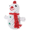 thumbnail image 4 of KAKOWELY Juguete masticable para perros con forma de muñeco de nieve, juguete para la dentición de perros, juguete masticable tejido a mano para cachorros., 4 of 4