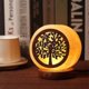 thumbnail image 1 of Lámpara de sal Árbol de la vida H 10 cm, 900 g - Lámpara de luz nocturna única de sal de roca natural pura - - Regalo navideño, 1 of 4