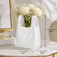 thumbnail image 4 of Decorative Vase,Handbag Shape Flower Holder for Table Shelf Desktop,Home Office Living Room Accent Centerpiece, 4 of 9